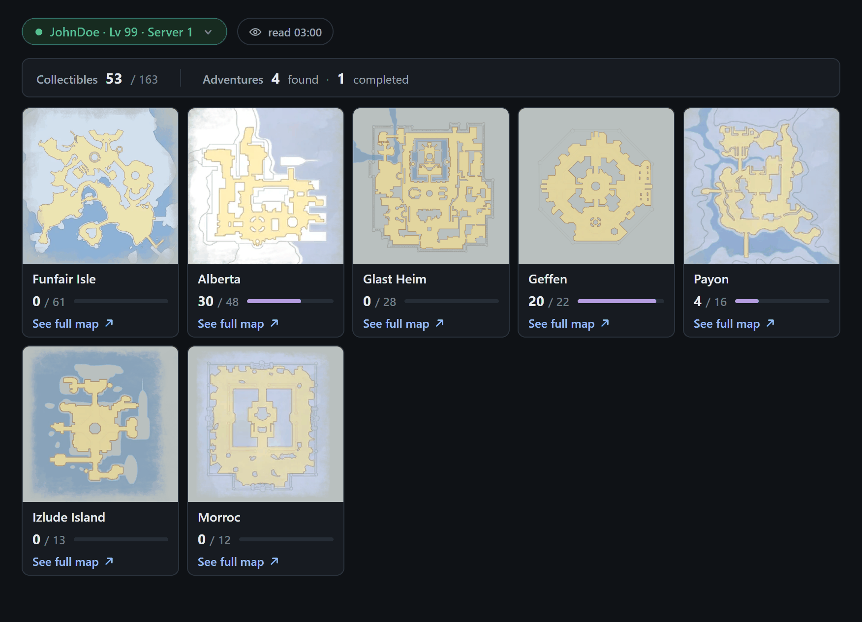 Screenshot of this screen · Exploration